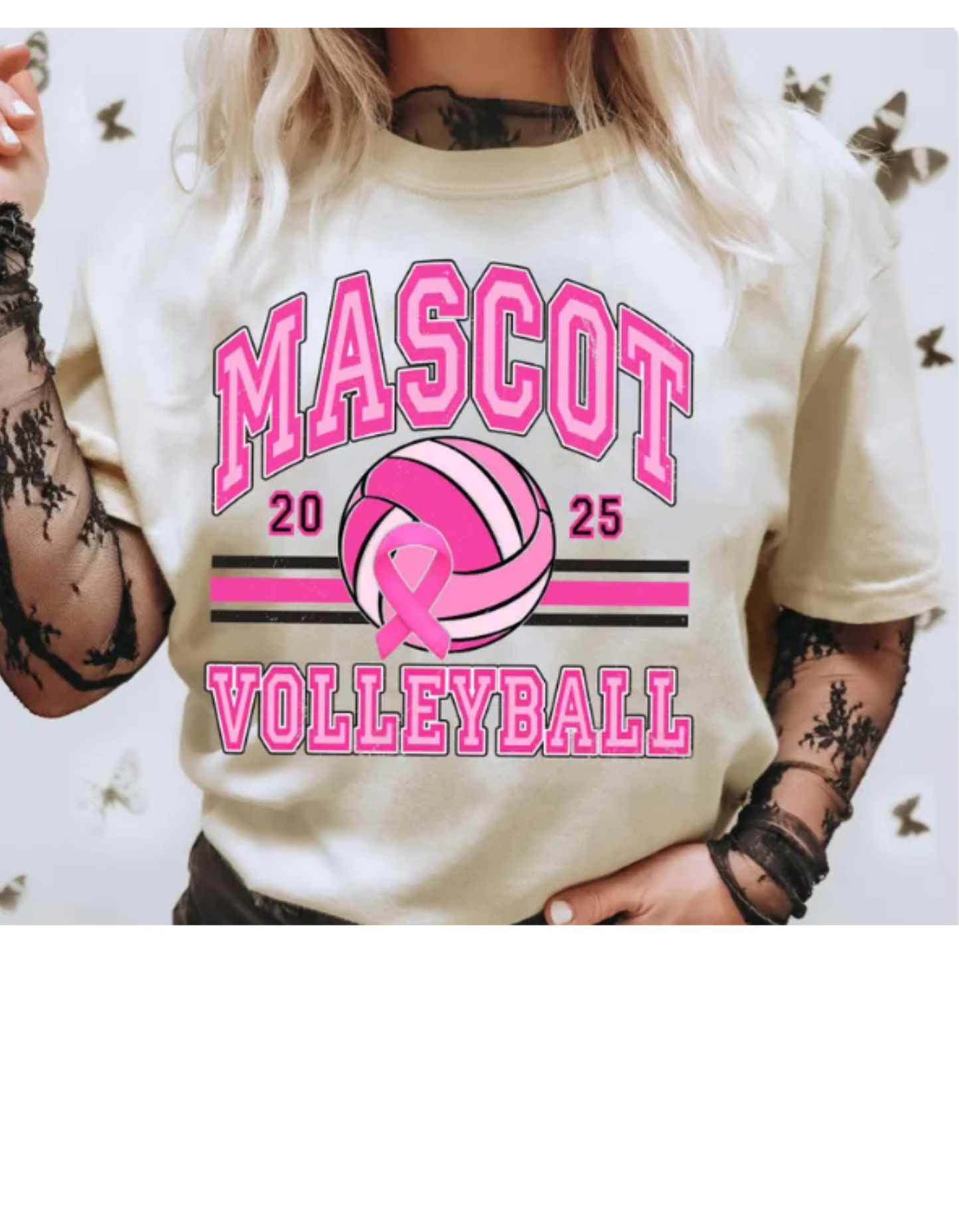 Pink Out Volleyball Custom