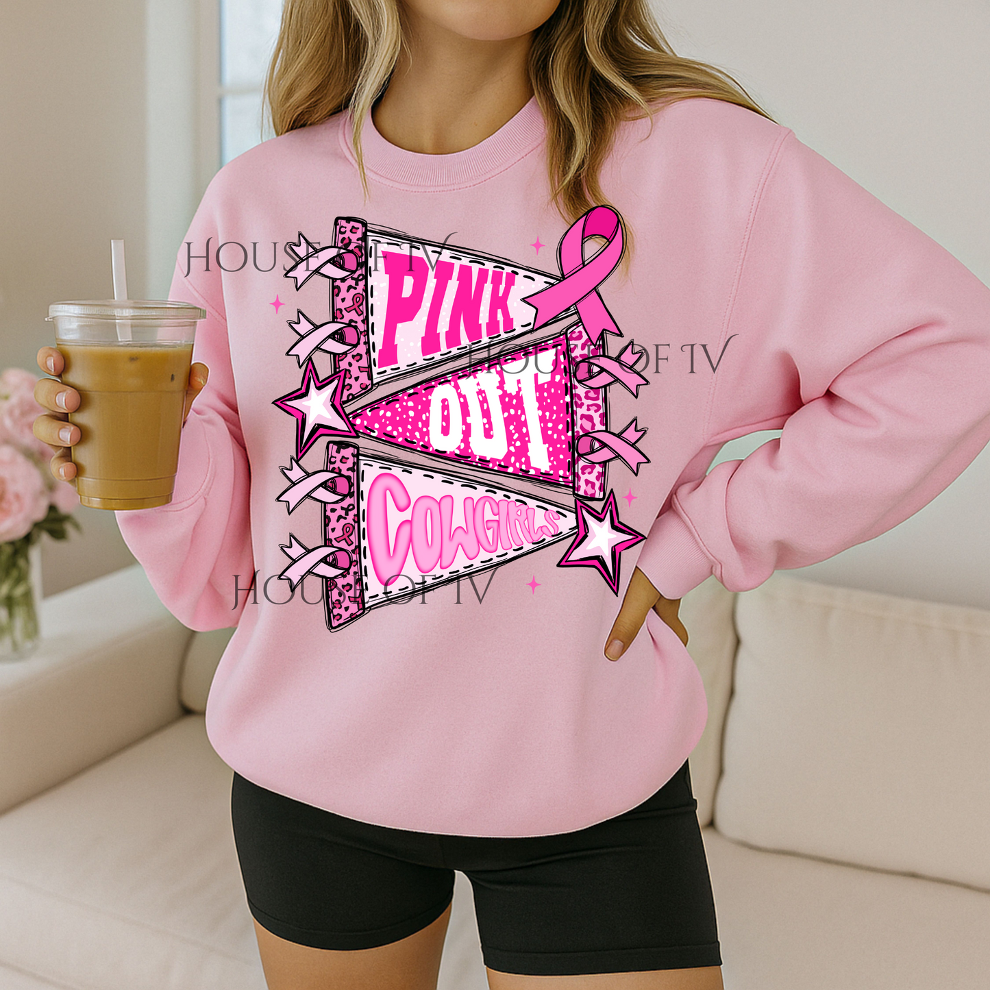 Pink Out Pennant - Cowgirls