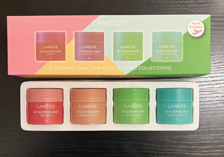 Laneige 4 piece lip mask set