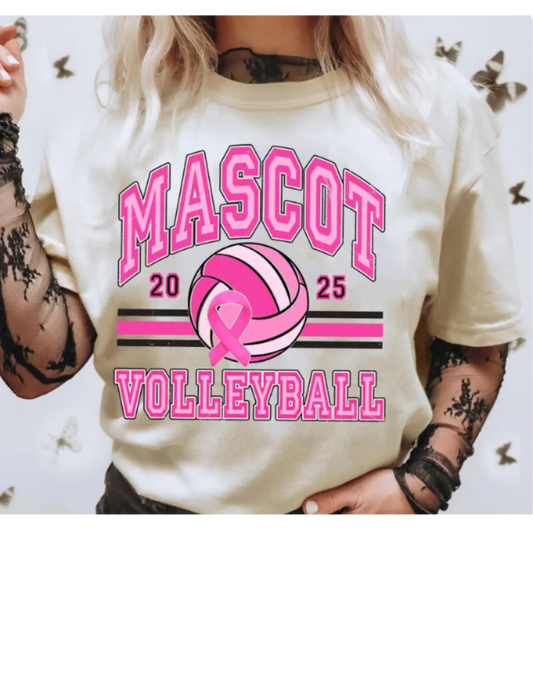 Pink Out Volleyball Custom