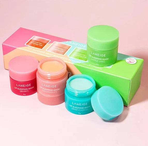 Laneige 4 piece lip mask set