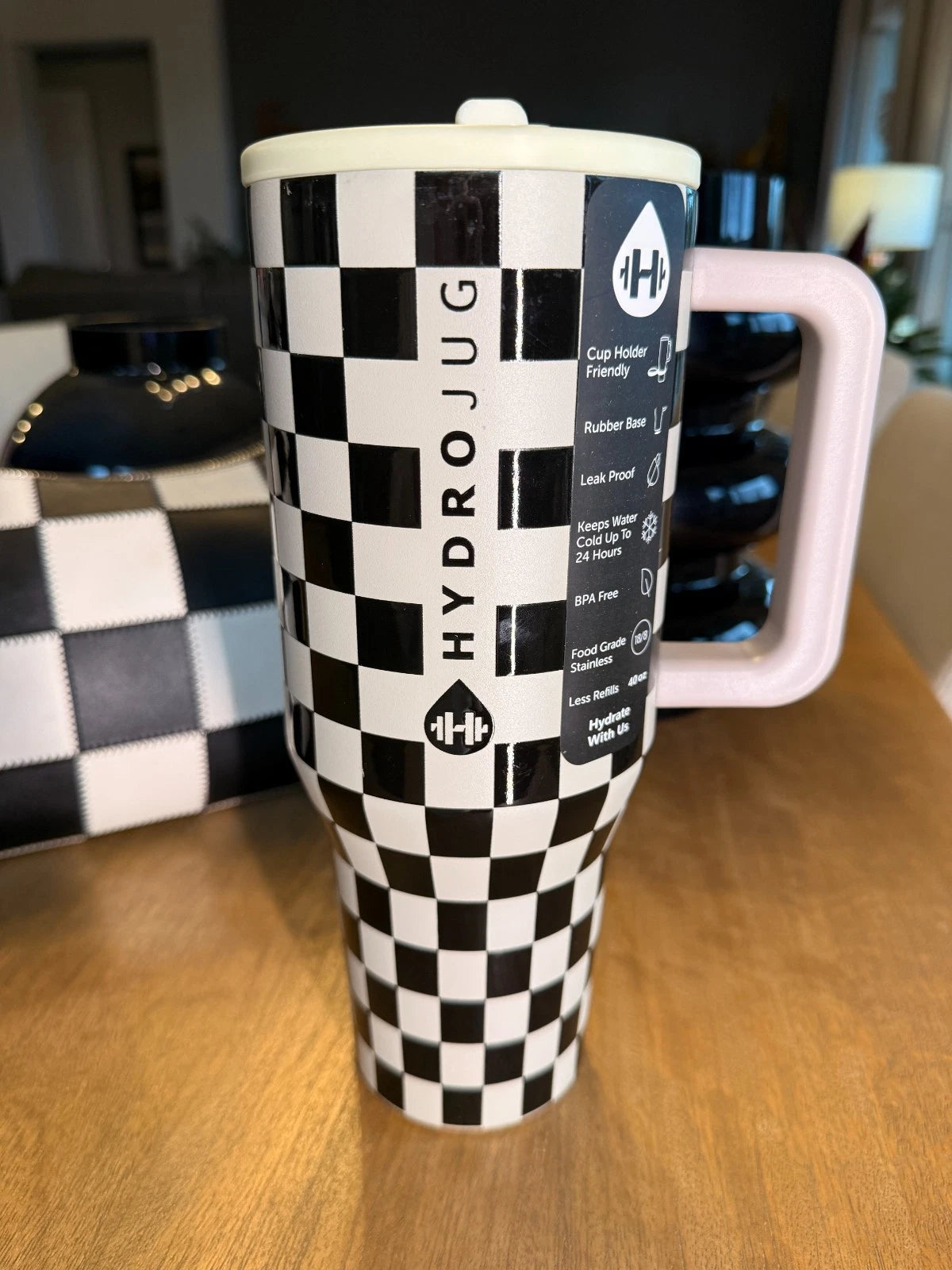 Checkered Tumbler - 40 oz.